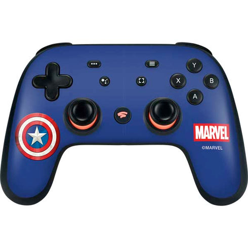 Marvel Captain America Shield Google Stadia Controller Skin
